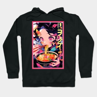 Cute Anime Girl |  Ramen Noodles | Hentaii Chibi Kawaii Design Hoodie